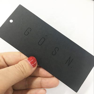 China High Standard Eco - Friendly Custom Spot UV Glossy Hangtag For Famous Brands Clothing for sale