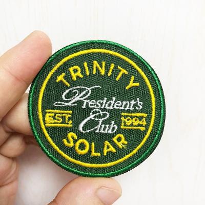 China environment friendly 3D embroidery patches iron on for clothing brand for sale