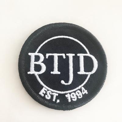 China hot sale 3D embroidery custom patch embroidered labels badges for kids clothing for sale