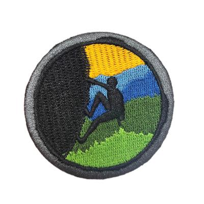 China custom 3D embroidery patch iron apparel embroidery patches lightning for clothes for sale