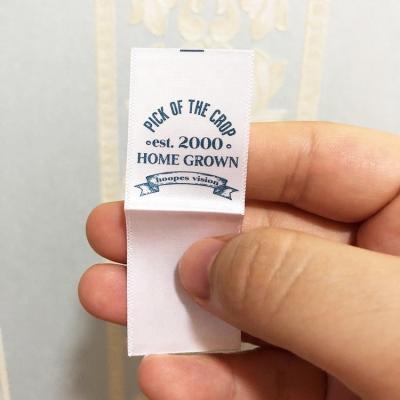 China Hot Selling Eco-friendly Custom Own Brand Logo Canvas Cotton Printing Label Clothes Master Label for sale