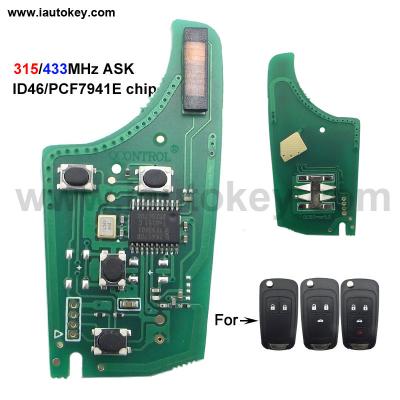 China Car Control Remote Main PCB for Chevrolet Malibu Cruze Aveo Spark Sail 433MHz Car Control Alarm Malibu Cruze Aveo Spark FOB Sail for sale