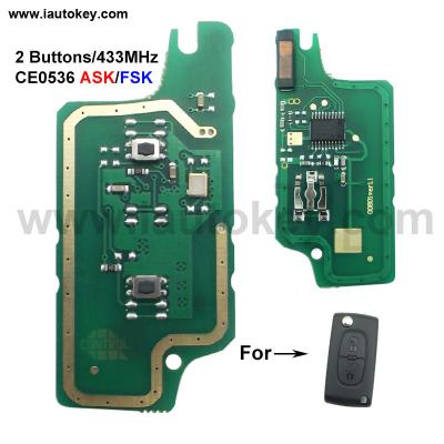 China Car remote main board for Peuge-0t 207 208 307 308 408 partner CE0536 ASK/FSK signal car control alarm CE0536 for sale