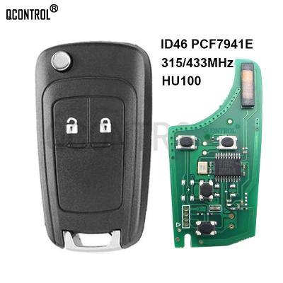 China QCONTROL 2 Buttons Car Remote Key DIY For Chevrolet Malibu Cruze Aveo Spark Sail 433MHz FOB Control Pcf7961 Alarm for sale