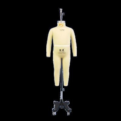 China Hot Sale Children Mannequin Full Body Mannequin Size 12M With Base Support General Used Fiberglass Made Material Customized Support for sale