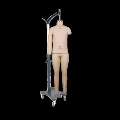 China Other hot sale full body male mannequin European size 40 with high standard base stand measurable lines and fiberglass made mannequin for sale