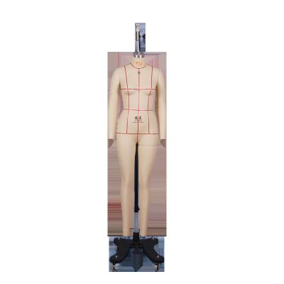 China Other hot sale full body female mannequin size 38 with detachable leg and measurable lines general used basic fiberglass made material for sale