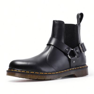 China Doctor Buckle- Size 35-46 Genuine Leather Shoes Chelsea Martens Boots Plus Mens Boots Anti-slippery for sale