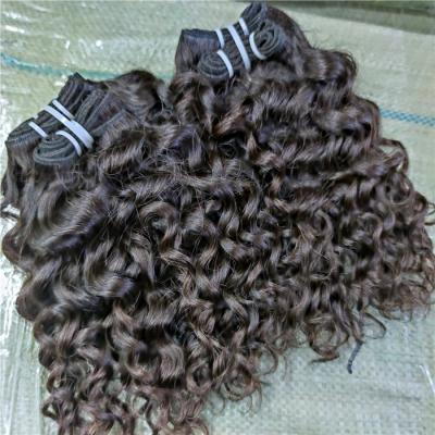 China Hot Selling Natural Wave Letsfly Water Wave Hair Extensions 9A Grade Virgin Human Hair Color, Mix Brown Color Curly Hair Weave for sale