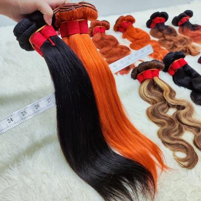 China Hot Selling 100% Virgin Hair Brazilian Remy Hair Extensions Silky Straight Wave Color Brazilian Remy Hair Cuticle Aligned Free Shipping for sale