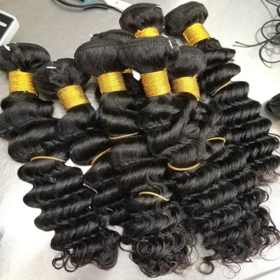 China Free Shipping Wholesale 100% Raw Unprocessed Virgin Hair Cheap Brazilian Hair Grade 9a Loose Deep Curly Loose Deep Curly Hair Bundles Remy Hair Weave for sale