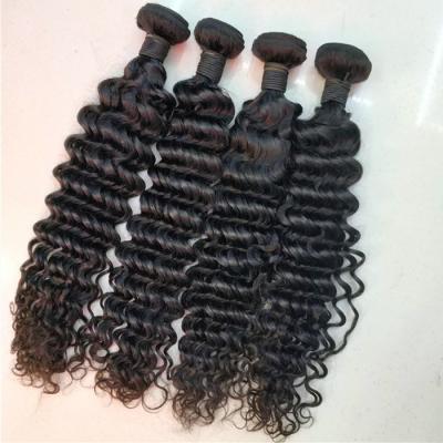 China Letsfly Deep Wave Deep Wave Bundles, Unprocessed 10A Human Virgin Hair High Quality Weave, Brazilian Remy Hair Extensions Free Shipping for sale