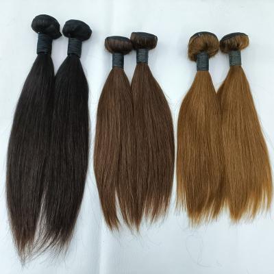 China Light Brown Good Quality 10A Remy Hair Extensions , Letsfly Silky Straight Wave Virgin Human Hair Cuticle Aligned Weave Free Shipping for sale