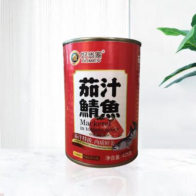 China Manufacturer Wholesale Mackerel Canned Export 170G / 283G Canned Mackerel In Tomato Sauce for sale