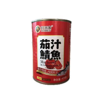 China Professional Factory Canned Canned Fish Tomato Sauce 220G / 400G Canned Mackerel In Tomato Sauce for sale