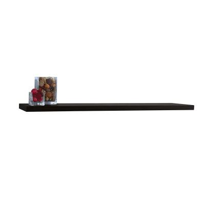 China Wall Shelf Decor Beautiful Modern Easy Assembly Storage Rectangle Simple Wooden Black for sale