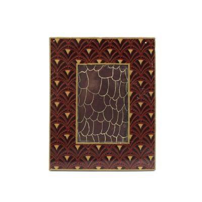 China Home Square Fashion Hot Wood Texture Vintage Wood Texture Ornament Craft Photo Craft Sale Decoration Photo Frame for sale