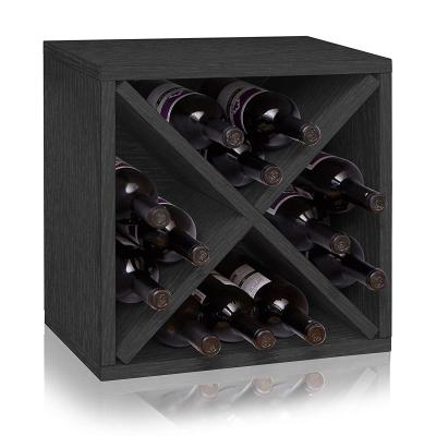 China High Quality Modern Durable Practical Wooden Wine Bottle Balanced Wooden Rack for sale