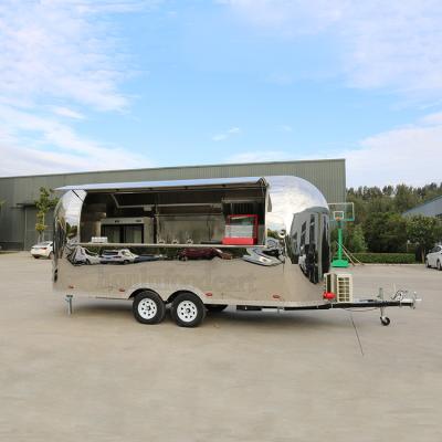 China Unique vegetable processing factory trailer food truck air stream food trailer food truck for sale for sale