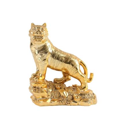 China China Resin Crafts Electroplated Tiger for sale