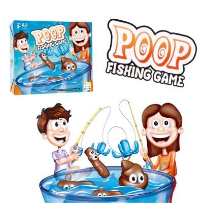 China Eco-friendly funny board game save the poop fishing toys for kids for sale