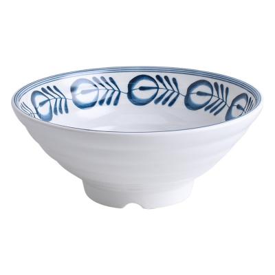 China Disposable Restaurant Used 100% Deep Round Melamine Ecofriend Noodl Ramen Bowl for sale