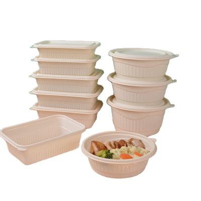 China New Arrival Disposable Food Storage Container Biodegradable Square Food Bowls for sale