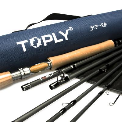 China 7sections carbon saltwater fishing tackle carton 2.74m spinning rod 8# blanks pilot fishing rod with rod tube for sale