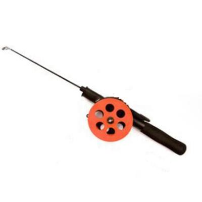 China Plastic Winter Ice Fishing Rod Fishing Rods Metal Wheel With Reel Outdoor Sport Pole Pen Shape Folded Mini Feeder Set Ice Fishing Reel for sale