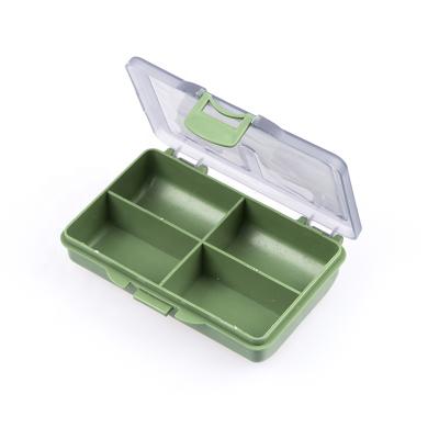 China PP 4 Sections Carp Coarse Sea Fishing Bits Boxes Ideal For Hooks Swivels Beads Spinners Tackle for sale