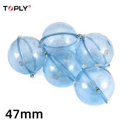 China Fast Delivery 47mm 10.5g ABS Fishing Plastic Double Orifice Float Cavity Ball Cavity Float Ball for sale