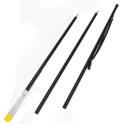 China Hot Sale 3pcs Aluminum Portable BLACK Aluminum Fishing Fork Convenient and Durable Australia Spear Fishing Pole Fishing Spear Fork for sale