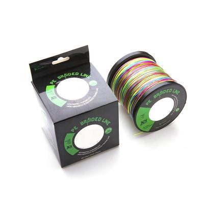 China Float Cue Fast Delivery Braided Fishing Line 1000m Super Strong 4 Strand Multi Color Multifilament PE Braid Line for sale