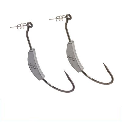 China Lead+ High Carbon Steel Fast Delivery Hook With Lead Lock Peg Crank Hook With Barbed Wholesale for sale