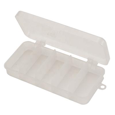 China Hot Selling PP 5 Compartment Plastic Tackle Fishing Lure Bait Hooks Tackle Storage Box Waterproof Fishing Tackle Box for sale