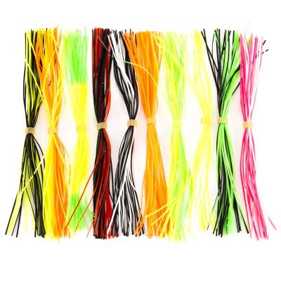 China Silicone 30 Beaches Silicone Skirts Fishing Spinnerbait Skirt Lure Mixed Color 10 Color Mixed for sale