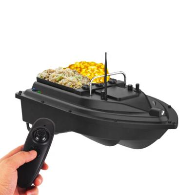 China Professional ABS fast delivery rc bait board fishing boat double hopper with one hand made remote controller for sale