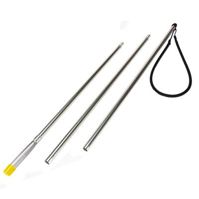 China Wholesale 3pcs Aluminum Silver Color Portable Aluminum Fishing Fork Convenient and Durable Australia Spear Fishing Pole Fish Spear Fork for sale