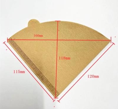 China Viable Cone Shaped Premium Coffee Paper Disposable Filter for sale