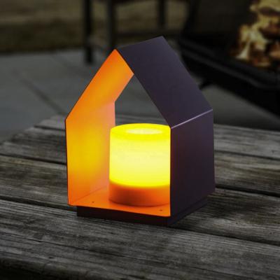 China BHCI china home factory decoration luxury solar battery candle lantern decor flameless led indoor light for sale