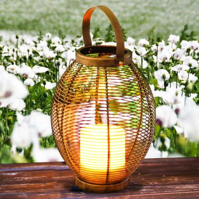 China Hanko Home Outdoor Garden Metal Sconces Lantern Battery Operated Decorative Light for sale