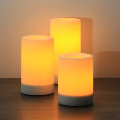 China No Fire No Smoke Solar Candles Wholesale Warm White Flameless Lantern Wedding Floating Led Candle Garden Lights for sale