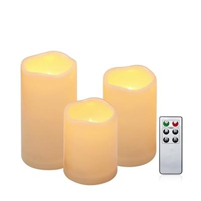 China No Fire No Smoke Hanko Moving Flame Led Solar Pillar Candle Garden Light LED Decor Lights Outdoor for sale