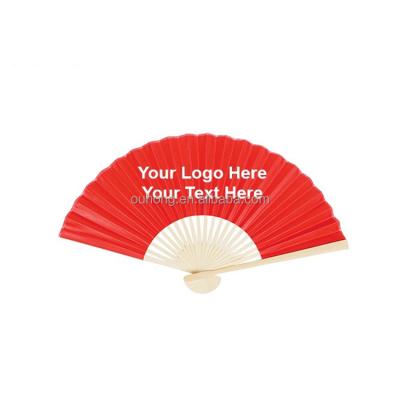 China China Wholesale 2022 Most Popular Hand Wedding Paper Fan Favors Gifts For Guests Bamboo Crafts for sale