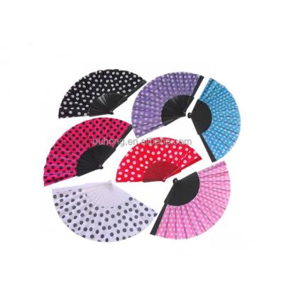 China China Custom Printed High Quality Folding Tissue Paper Hand Japanese Bamboo Fans For Promotion for sale