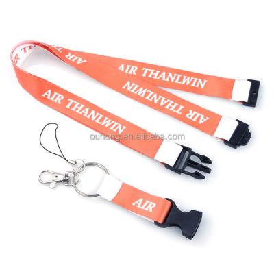 China Health Care Institution Security Promotional Custom Clip Hook 2022 Sublimation Print Sublimation Polyester Lanyards With Lobster Buckle for sale