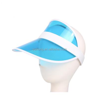 China Custom Fashion Character Sun Visor Hat Plastic Wholesale Plastic Cheap UV Sun Visor Protective Hats for sale