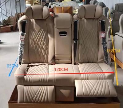 China Luxurious And Comfortable Car Modified Seat Sofa Bed RV Three Person Seat for sale