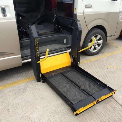 China Aluminum Electric Folding Ramp Wheelchair Lifting Platform for sale