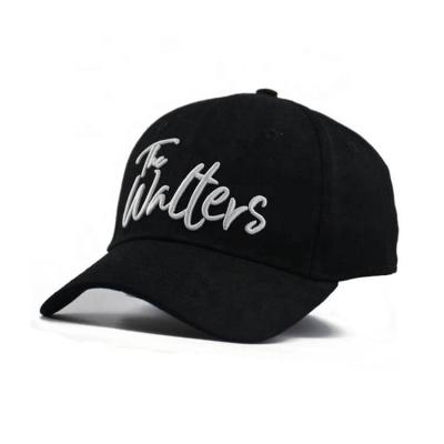 China New Design 100% Cotton JOINT Black Hats Wholesale 3D Embroidery Logo Baseball Hat for sale